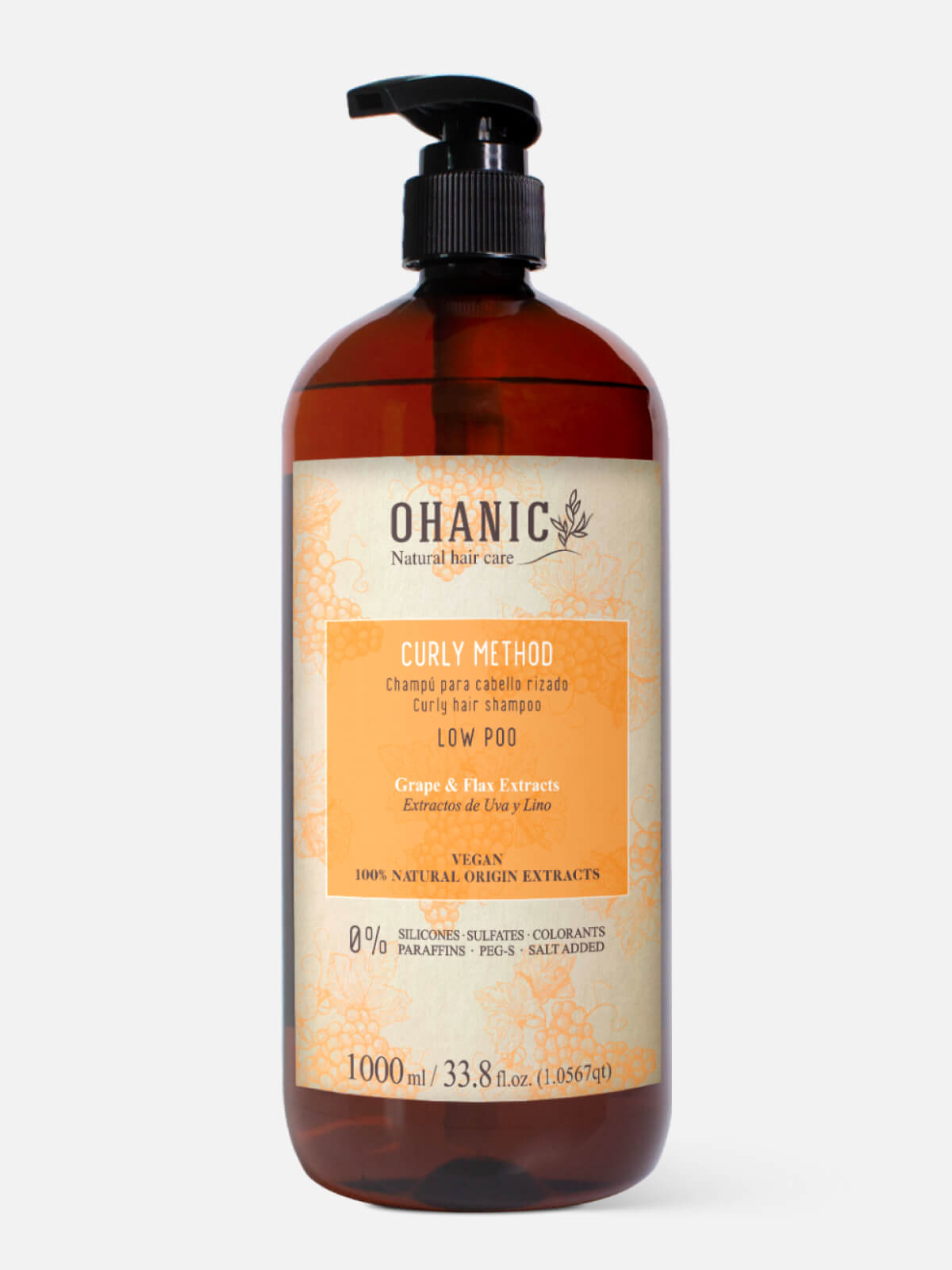 ohanic natural hair care curly Шампунь для кудрявых волос "увлажнение и питание" curly method curly hair shampoo low poo 1000мл OHANIC NATURAL HAIR CARE CURLY Шампунь для кудрявых волос "увлажнение и питание" CURLY METHOD CURLY HAIR SHAMPOO LOW POO 1000мл — изображение 1