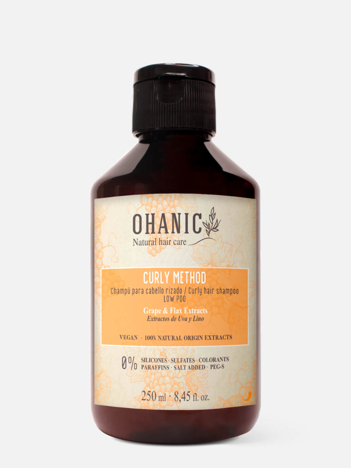 ohanic natural hair care curly Шампунь для кудрявых волос "увлажнение и питание" curly method curly hair shampoo low poo 250мл OHANIC NATURAL HAIR CARE CURLY Шампунь для кудрявых волос "увлажнение и питание" CURLY METHOD CURLY HAIR SHAMPOO LOW POO 250мл — изображение 1