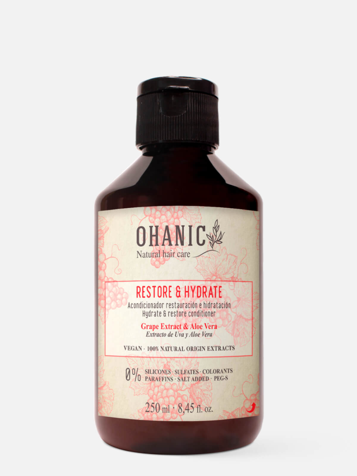ohanic natural hair care restore Кондиционер для волос "питание и увлажнение" restore & hydrate conditioner 250мл OHANIC NATURAL HAIR CARE RESTORE Кондиционер для волос "питание и увлажнение" RESTORE & HYDRATE CONDITIONER 250мл — изображение 1