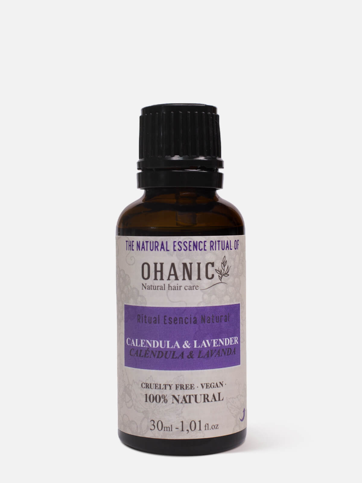 ohanic natural hair care Масло для волос календула и лаванда natural essence ritual calendula & lavender 30мл OHANIC NATURAL HAIR CARE Масло для волос календула и лаванда NATURAL ESSENCE RITUAL CALENDULA & LAVENDER 30мл — изображение 1