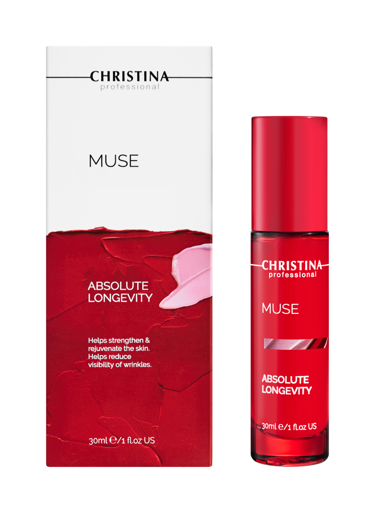 chr965, muse absolute longevity Сыворотка с экзосомами «Абсолютная молодость», 30 мл, christina CHRISTINA Muse Absolute Longevity Сыворотка с экзосомами Абсолютная молодость 30 мл — изображение 1