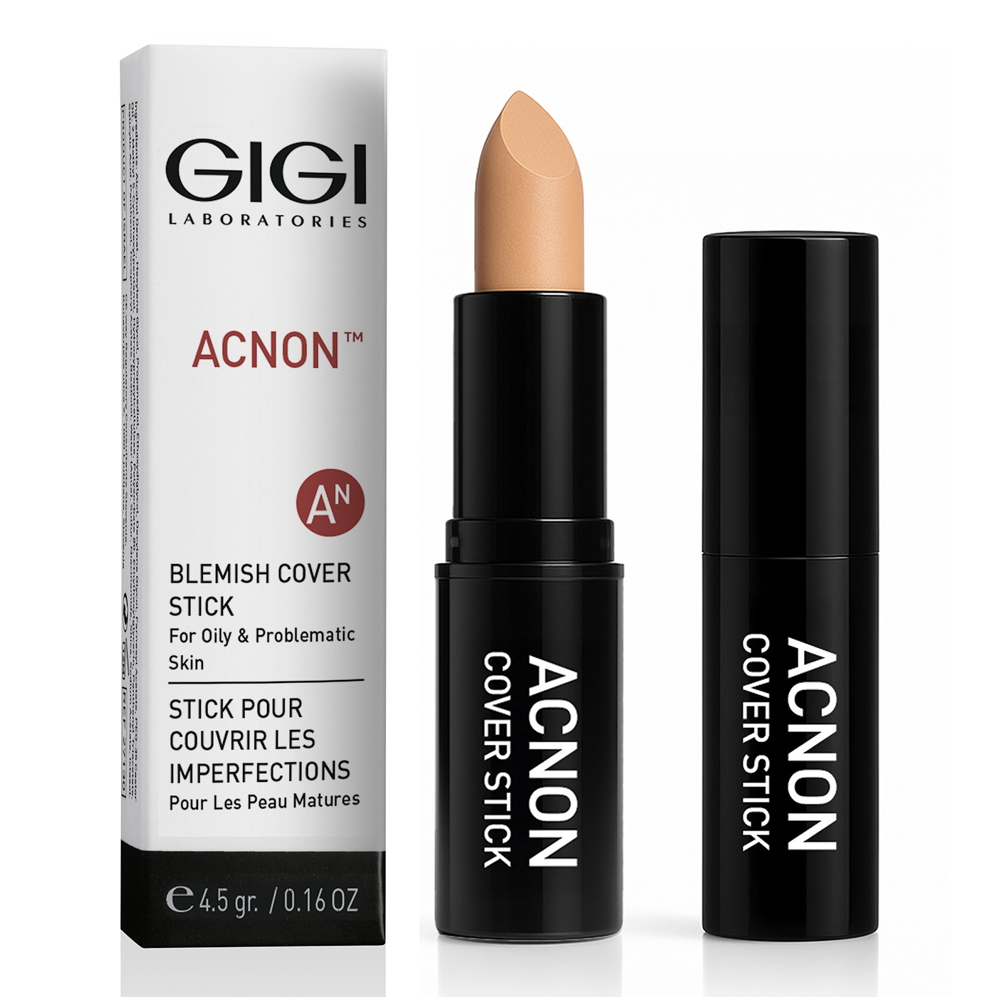 gg27140 an blemish cover stick Лечебный карандаш для жирной и проблемной кожи, 5 гр gigi GIGI Acnon Blemish Cover Stick Лечебный карандаш для жирной и проблемной кожи 5 гр — изображение 1
