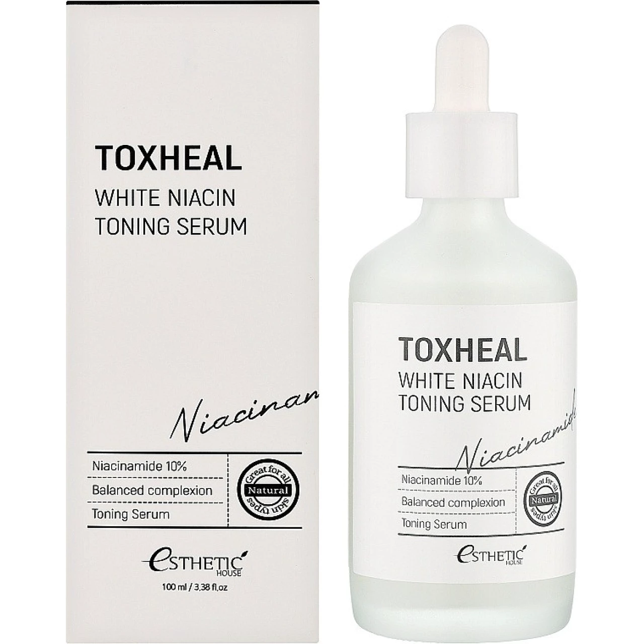esh014467, Сыворотка toxheal white niacin toning serum, 100 мл, esthetic house ESTHETIC HOUSE Toxheal White Niacin Toning Serum 100 ml Сыворотка осветляющая — изображение 1