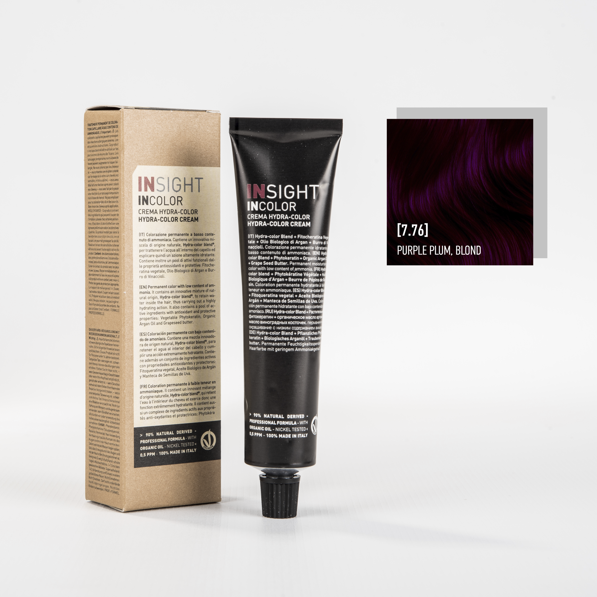 int334551, 7.76 фиолетово красный блондин, purple plum blond (100 мл) inc140 7.76, insight INSIGHT Краситель для волос 7.76 фиолетово-красный блонд PURPLE PLUM BLOND 100 мл — изображение 1