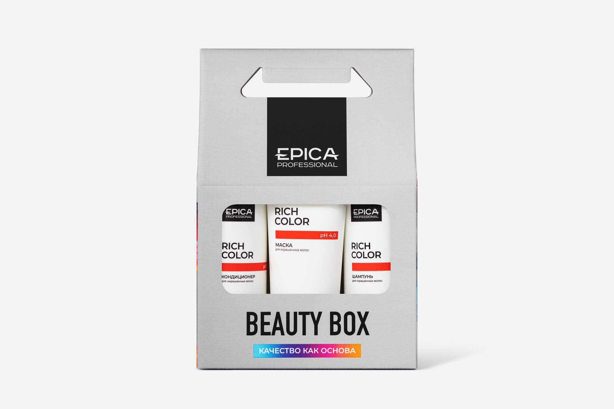 epi913063, epica professional Набор rich color (шампунь 300мл + кондиционер 300мл + маска 250мл) EPICA Professional Набор Rich Color (шампунь 300 мл + кондиционер 300 мл + маска 250 мл) — изображение 1