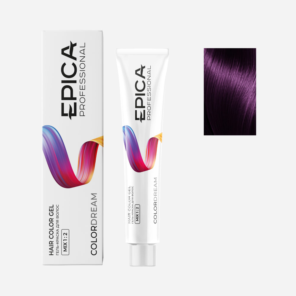 epi91116, 6.22 epica colordream Гель краска темно русый фиолетовый интенсивный, 100 мл. EPICA Colordream 6.22 Гель-краска темно-русый фиолетовый интенсивный 100 мл — изображение 1