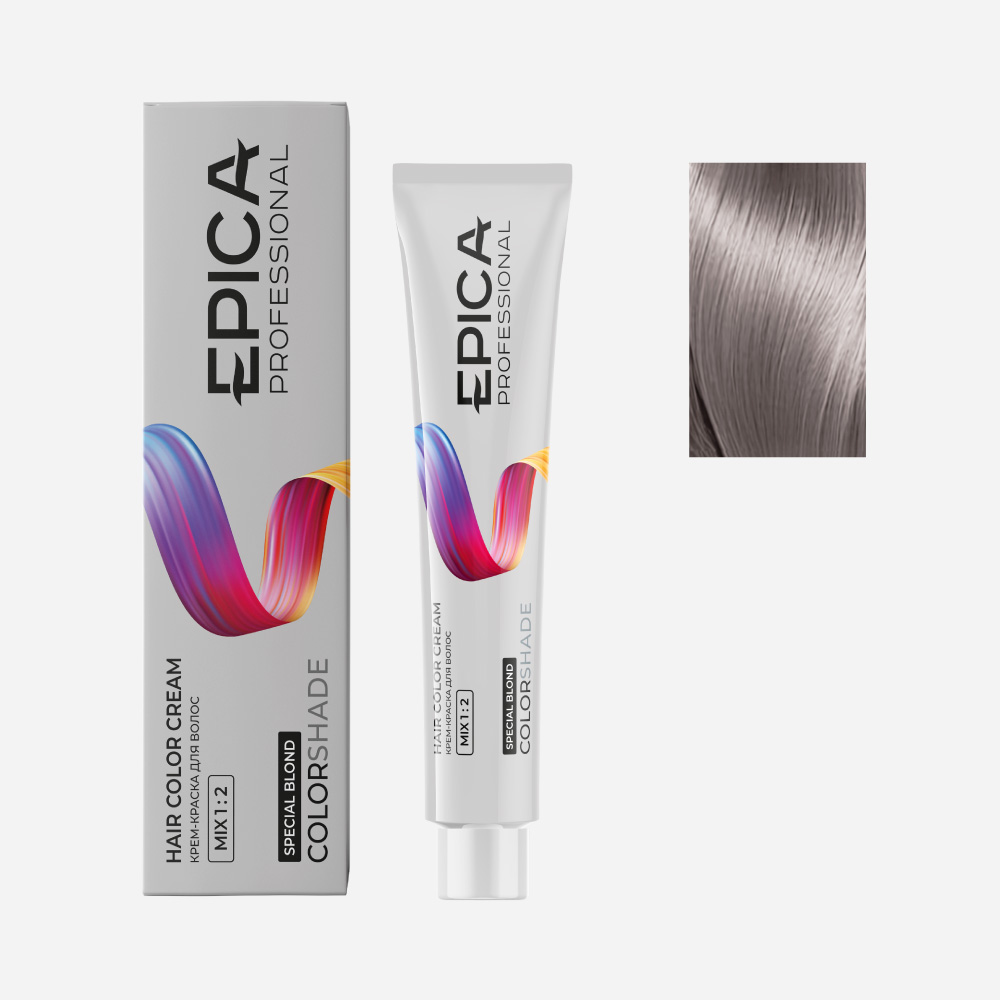 epi91248, 12.81 epica colorshade Крем краска специальный блондин жемчужно пепельный, 100 мл. EPICA Colorshade 12.81 Крем-краска специальный блондин жемчужно-пепельный 100 мл — изображение 1