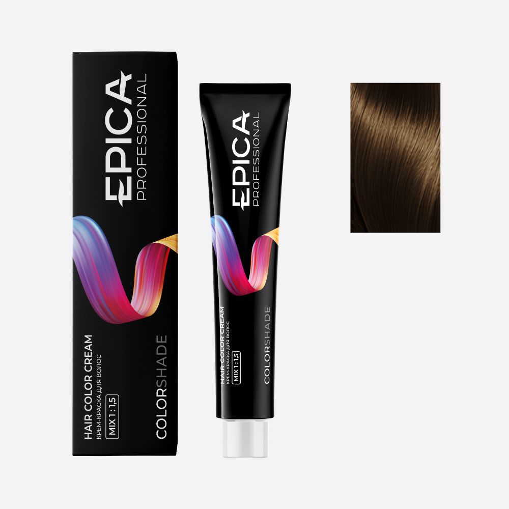 epi91056, 6.32 epica colorshade Крем краска темно русый бежевый, 100 мл. EPICA Colorshade 6.32 Крем-краска темно-русый бежевый 100 мл — изображение 1