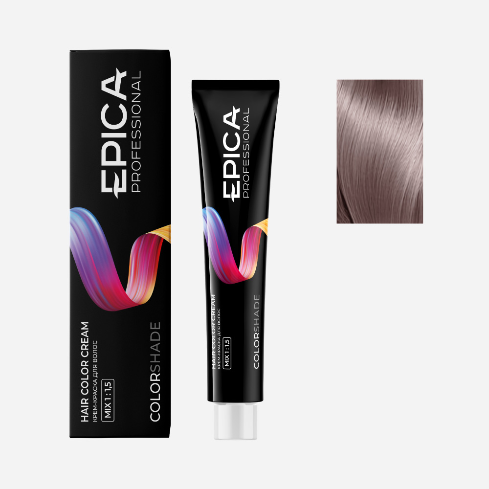 epi91239, 10.72 epica colorshade Крем краска светлый блондин шоколадно перламутровый, 100 мл. EPICA Colorshade 10.72 Крем-краска светлый блондин шоколадно-перламутровый 100 мл — изображение 1