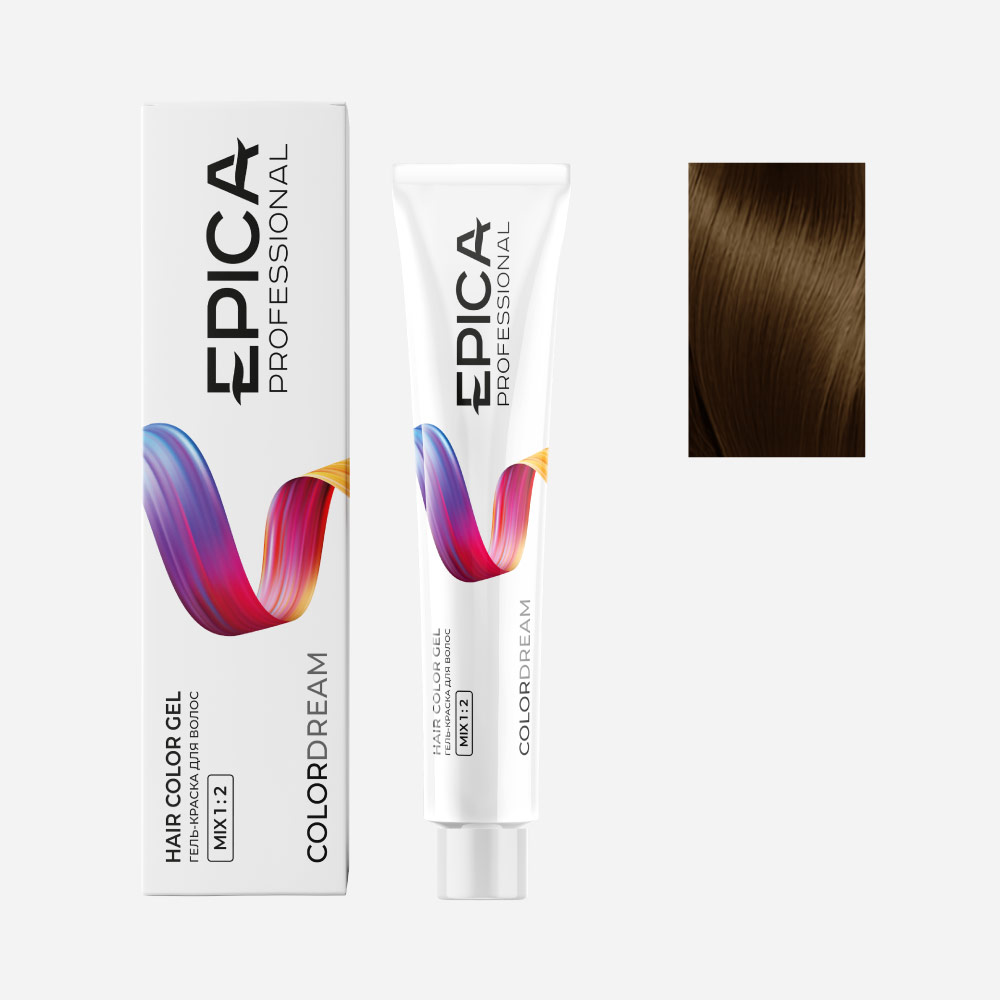 epi91144, 7.3 epica colordream Гель краска русый золотистый, 100 мл. EPICA Colordream 7.3 Гель-краска русый золотистый 100 мл — изображение 1