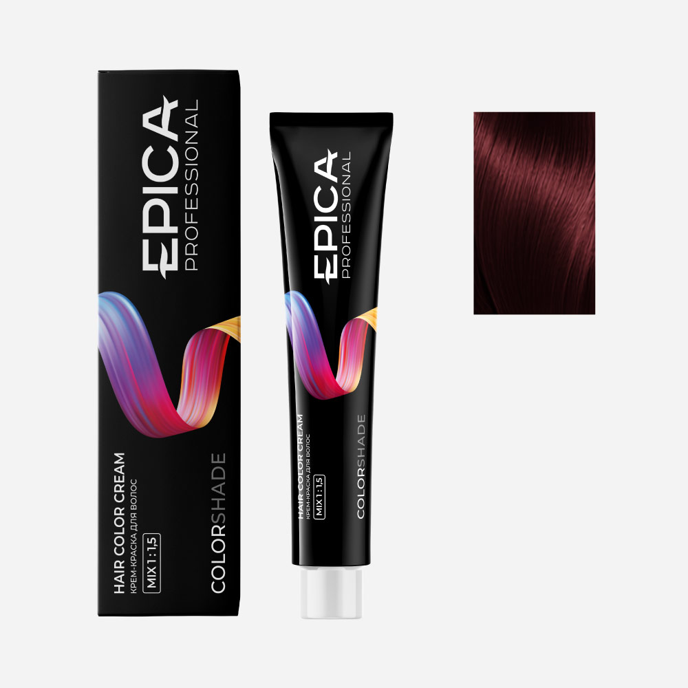 epi91074, 6.5 epica colorshade Крем краска темно русый махагоновый, 100 мл. EPICA Colorshade 6.5 Крем-краска темно-русый махагоновый 100 мл — изображение 1