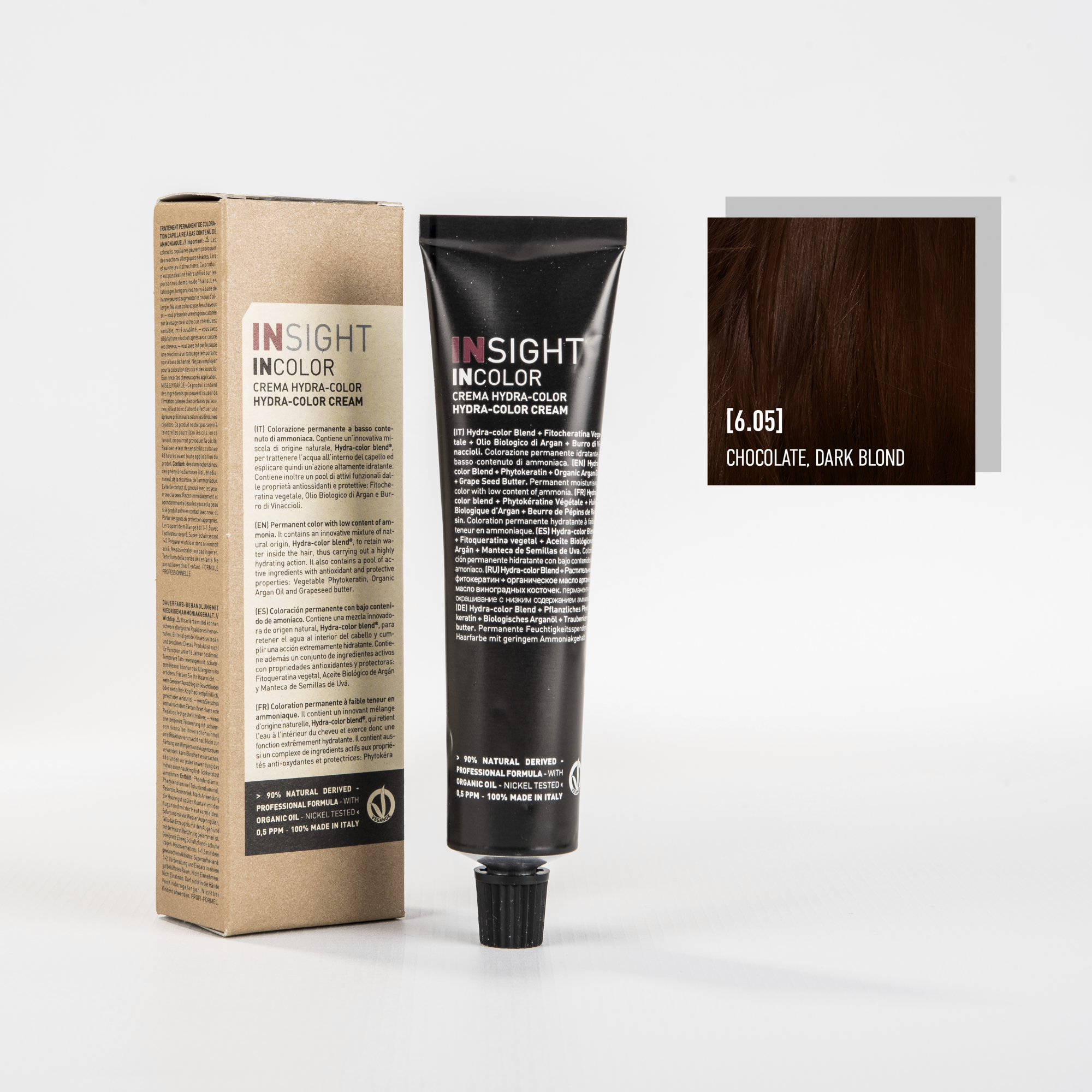 int334184, 6.05 шоколадный темный блондин chocolate dark blond (100 мл) inc140 6.05/1969, insight INSIGHT Краситель для волос 6.05 шоколадный темный блонд CHOCOLATE DARK BLOND 100 мл — изображение 1