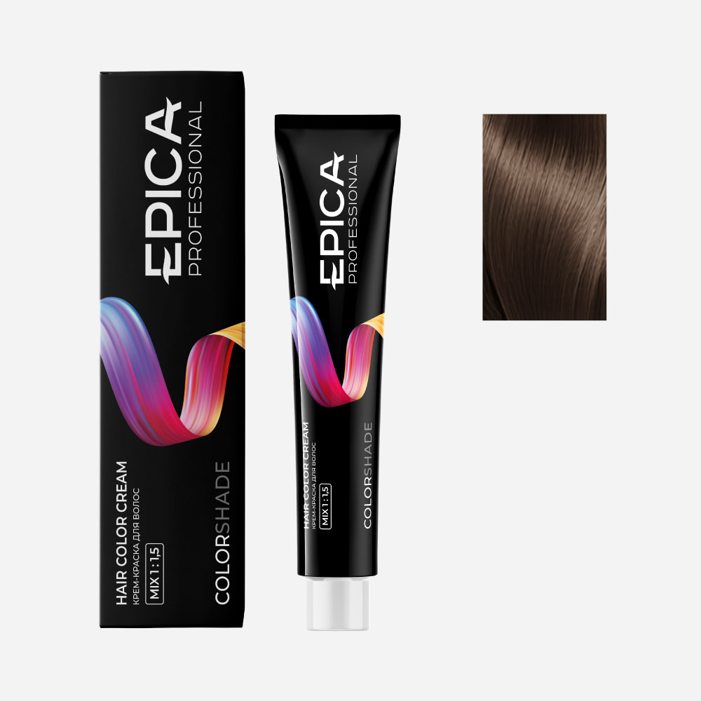 epi91259, 7.7 epica colorshade Крем краска русый шоколадный, 100 мл. EPICA Colorshade 7.7 Крем-краска русый шоколадный 100 мл — изображение 1
