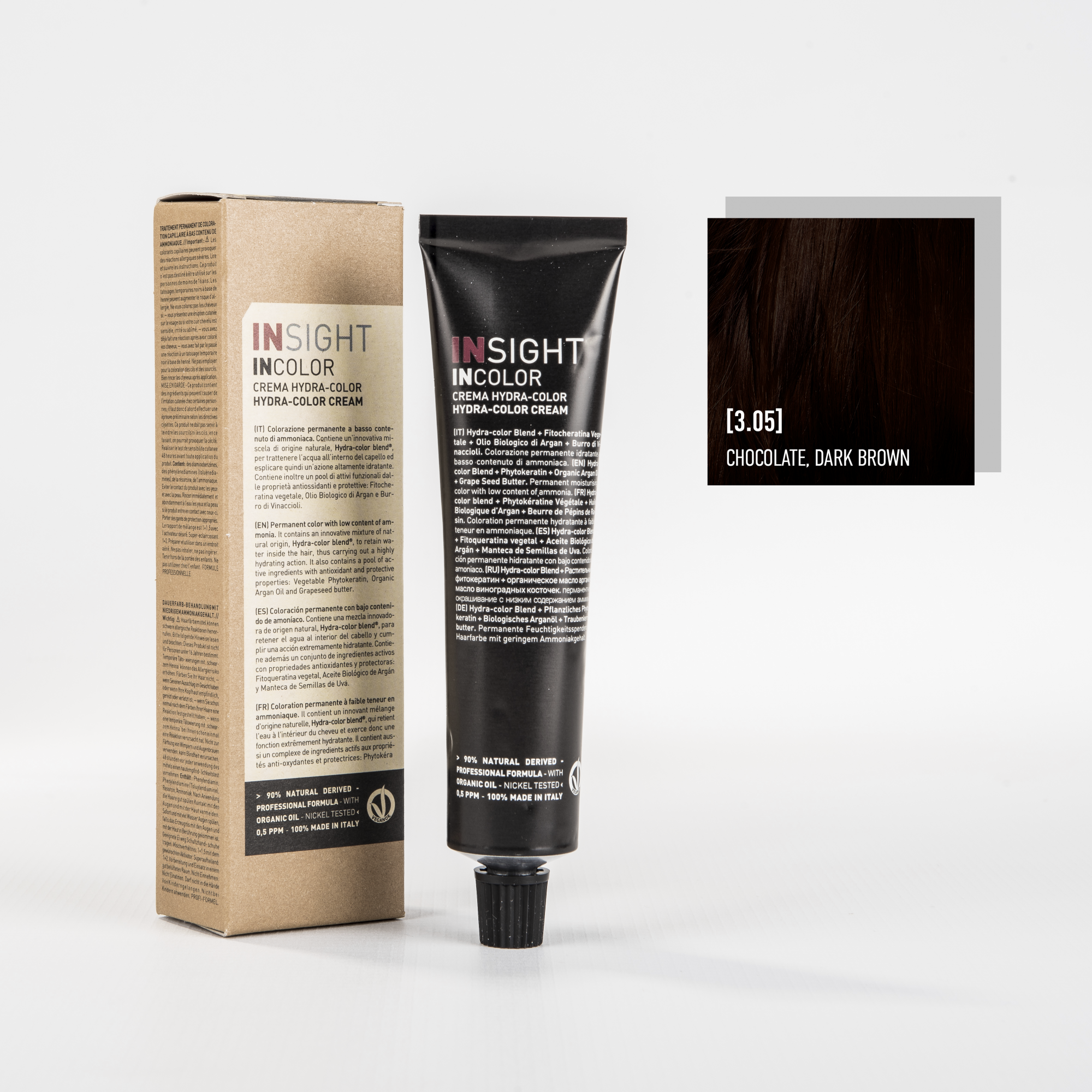 int334181, 3.05 шоколадный темно коричневый chocolate dark brown (100мл.) inc140 3.05/1938, insight INSIGHT Краситель для волос 3.05 шоколадный темно-коричневый CHOCOLATE DARK BROWN 100 мл — изображение 1