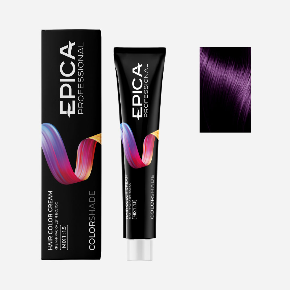 epi91043, 4.22 epica colorshade Крем краска шатен фиолетовый интенсивный, 100 мл. EPICA Colorshade 4.22 Крем-краска шатен фиолетовый интенсивный 100 мл — изображение 1