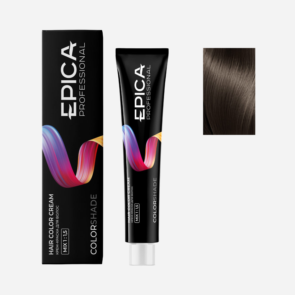 epi91031, 6.12 epica colorshade Крем краска темно русый перламутровый, 100 мл. EPICA Colorshade 6.12 Крем-краска темно-русый перламутровый 100 мл — изображение 1