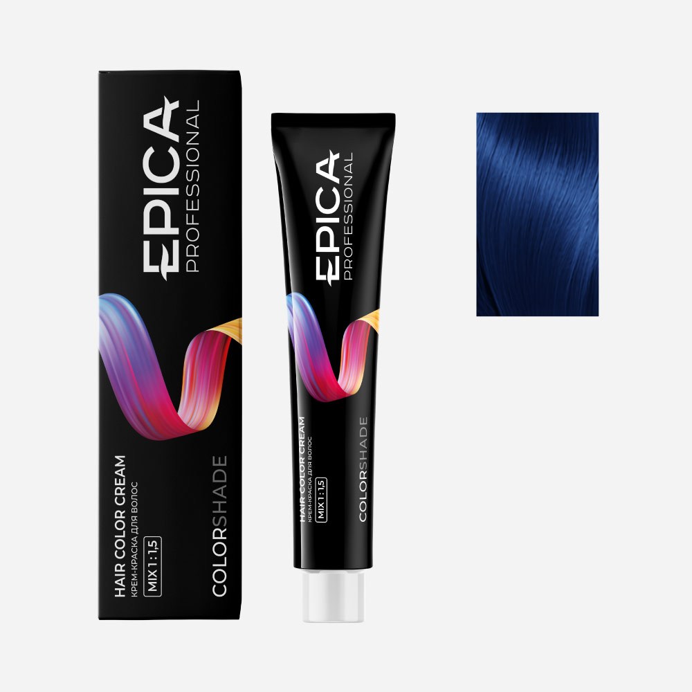 epi91200, blue epica colorshade Крем краска КОРРЕКТОР синий, 100 мл. EPICA Colorshade Blue Крем-краска КОРРЕКТОР синий 100 мл — изображение 1