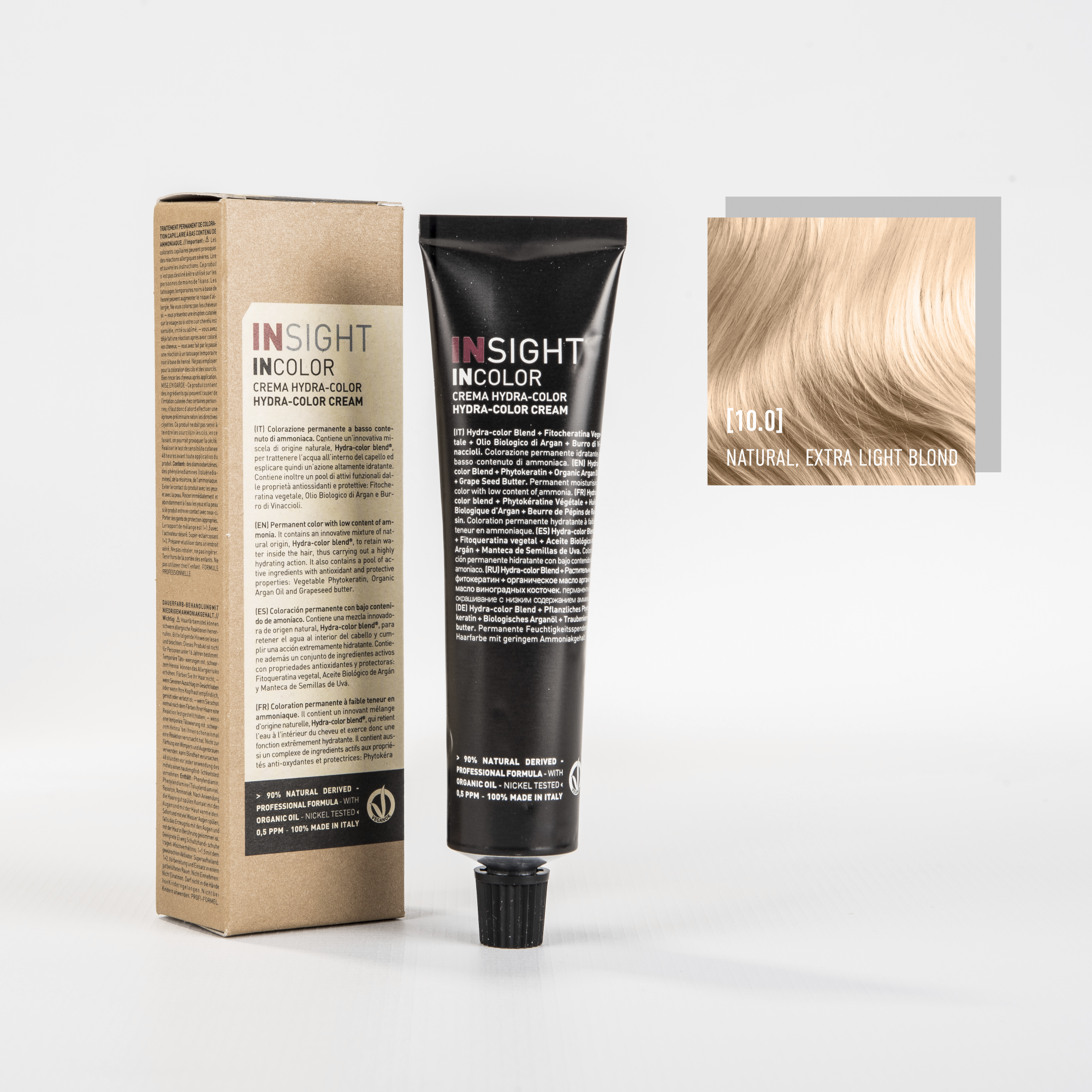 int334149, 10.0 супер светлый блондин натур. natural extra light blond (100мл.) inc140 10.0/2324, insight INSIGHT Краситель для волос 10.0 супер светлый блонд NATURAL EXTRA LIGHT BLOND 100 мл — изображение 1