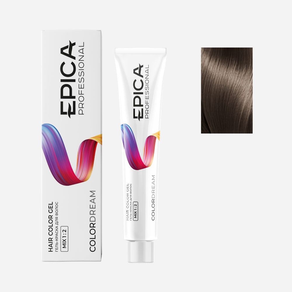 epi91161, 7.17 epica colordream Гель краска русый древесный, 100 мл. EPICA Colordream 7.17 Гель-краска русый древесный 100 мл — изображение 1