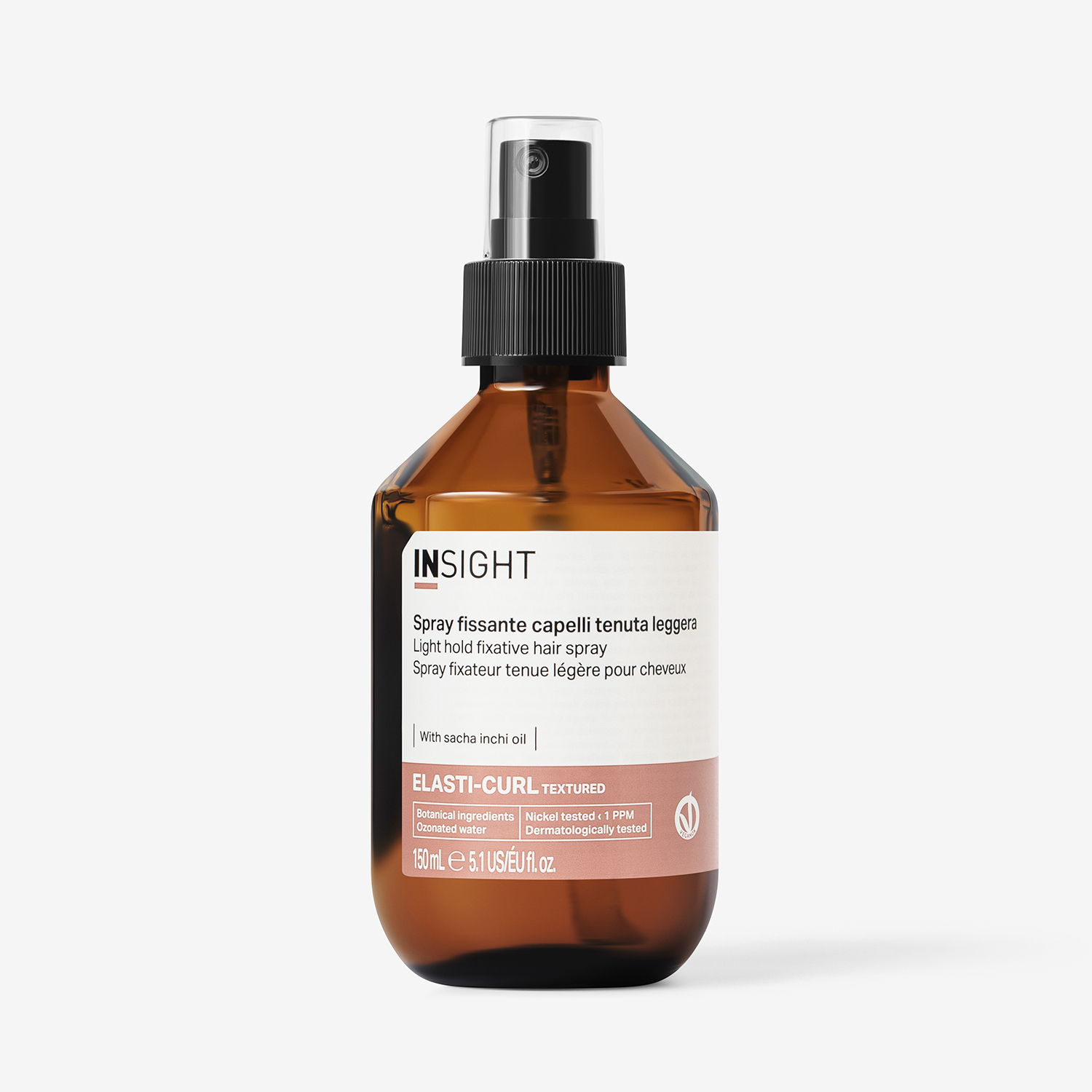 int334560, Спрей легкой фиксации для волос elasti curl light hold fixative hair spray (150 мл) iec201/8074, insight INSIGHT Спрей легкой фиксации для волос ELASTI-CURL 150 мл — изображение 1