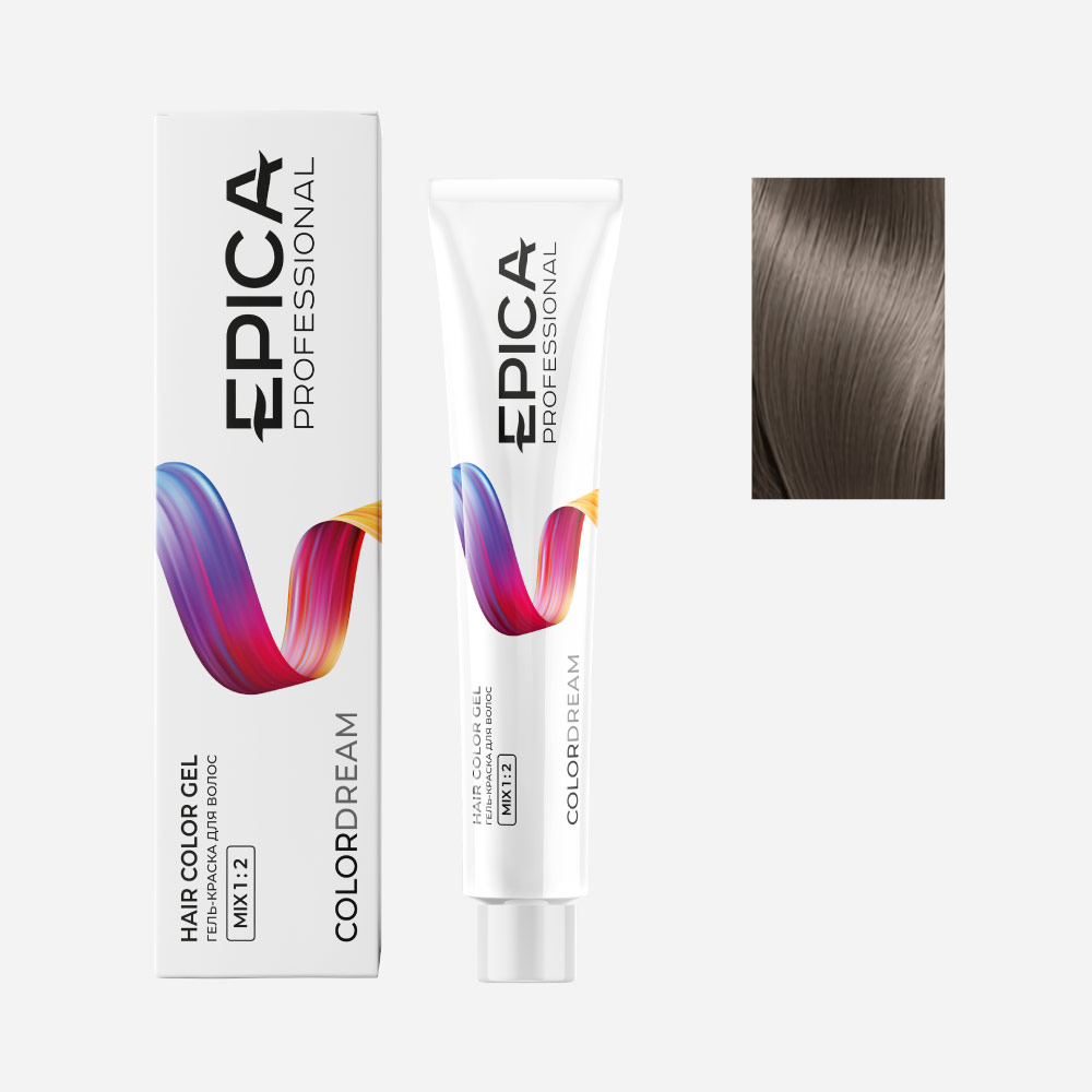 epi91097, 8.12 epica colordream Гель краска светло русый перламутровый, 100 мл. EPICA Colordream 8.12 Гель-краска светло-русый перламутровый 100 мл — изображение 1