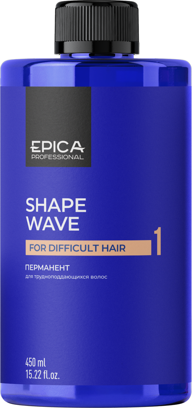 epi913177, epica shape wave 1 Перманент для трудноподдающихся волос, 450 мл. EPICA Shape wave 1 Перманент для трудноподдающихся волос 450 мл — изображение 1