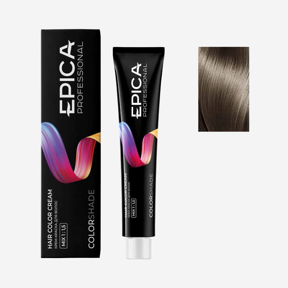 epi91222, 8.71 epica colorshade Крем краска светло русый шоколадно пепельный, 100 мл. EPICA Colorshade 8.71 Крем-краска светло-русый шоколадно-пепельный 100 мл — изображение 1