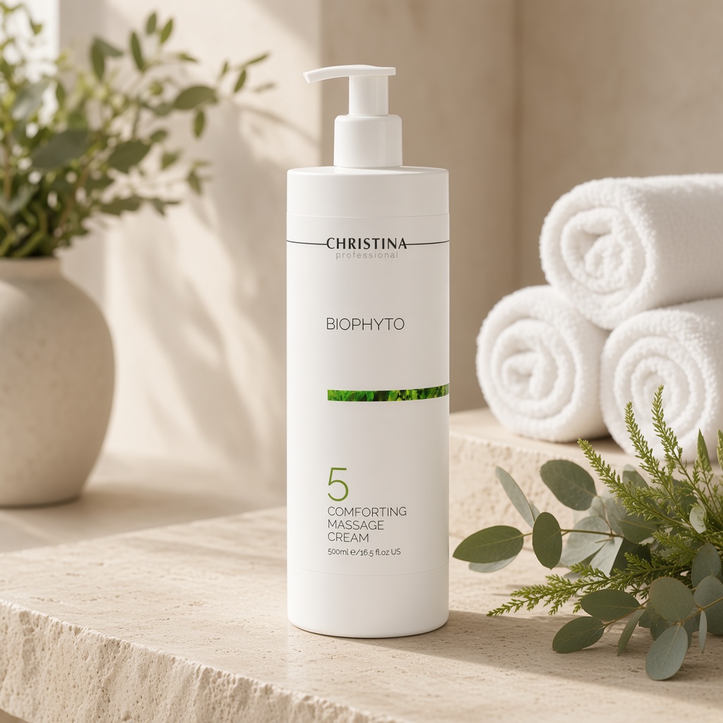 christina bio phyto comforting massage cream Успокаивающий массажный крем 500 мл CHRISTINA Bio Phyto Comforting Massage Cream Успокаивающий массажный крем 500 мл — изображение 1