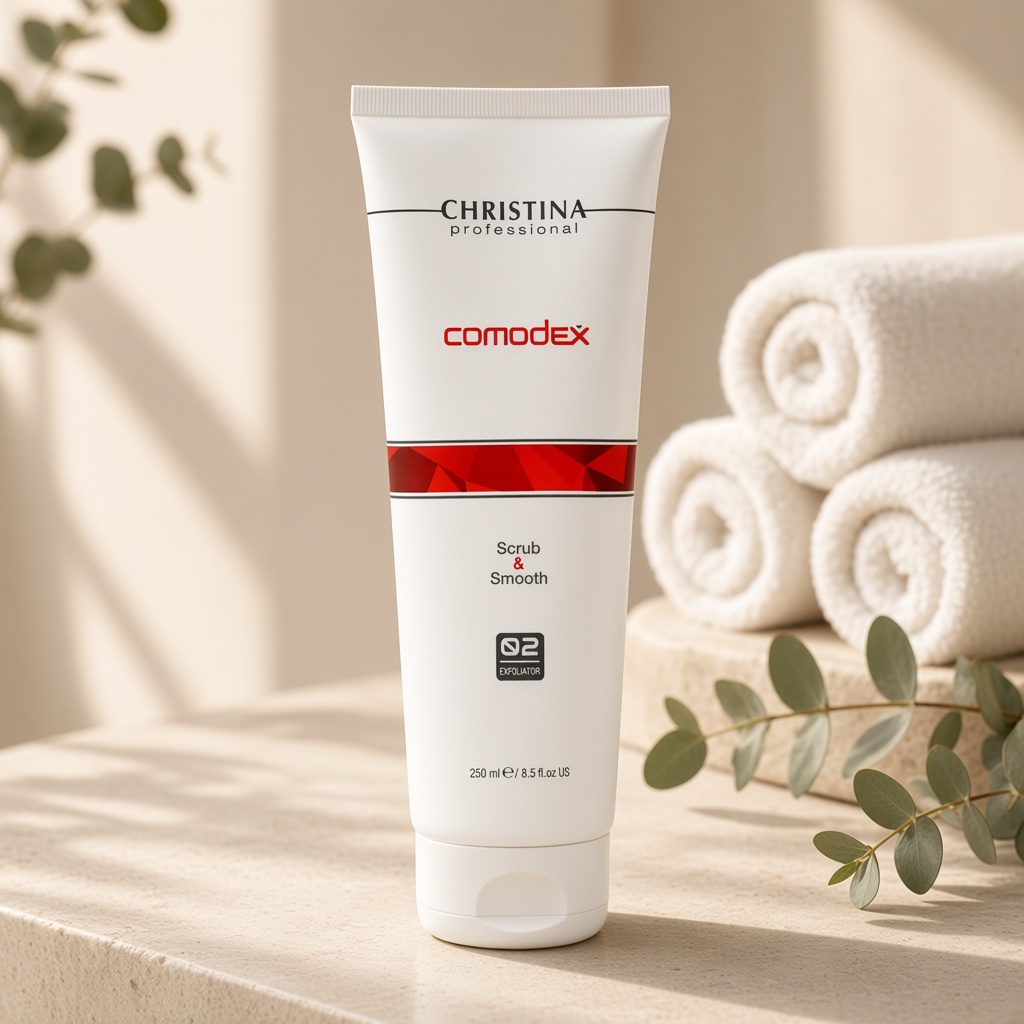 christina comodex scrub & smooth exfoliator Выравнивающий скраб эксфолиатор 250 мл CHRISTINA Comodex Scrub & Smooth Exfoliator Выравнивающий скраб-эксфолиатор 250 мл — изображение 1