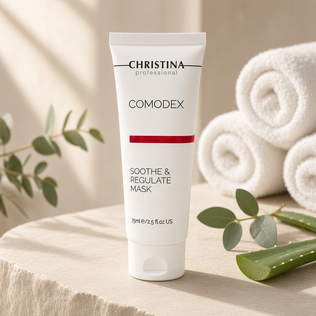 christina comodex soothe & regulate mask Успокаивающая себорегулирующая маска 75 мл CHRISTINA Comodex Soothe & Regulate Mask Успокаивающая себорегулирующая маска 75 мл — изображение 1