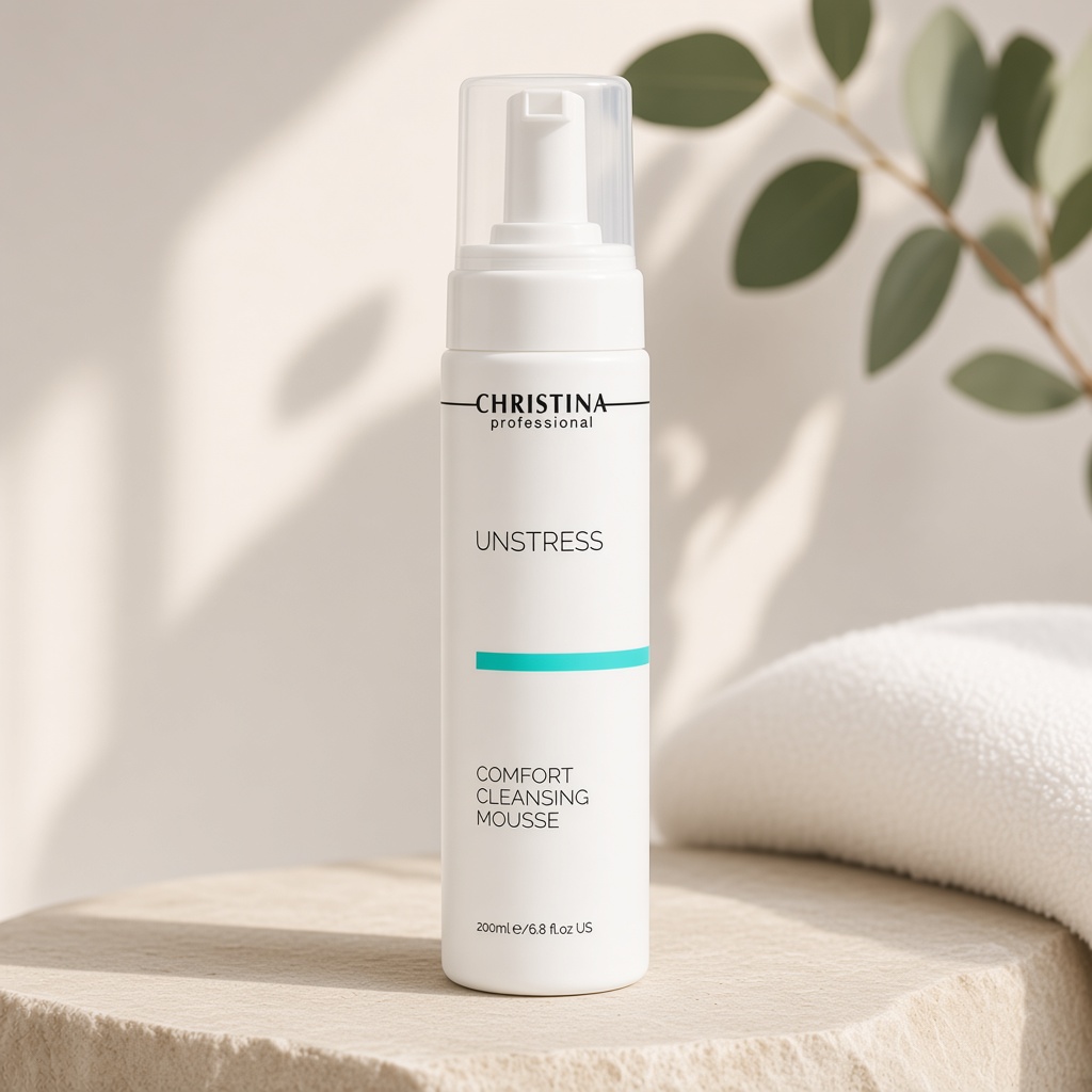 christina unstress comfort cleansing mousse Очищаюший мусс 200 мл CHRISTINA Unstress Comfort Cleansing Mousse Очищаюший мусс 200 мл — изображение 1